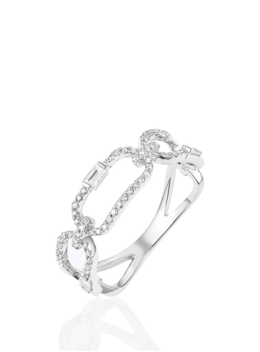 Link Diamond Ring