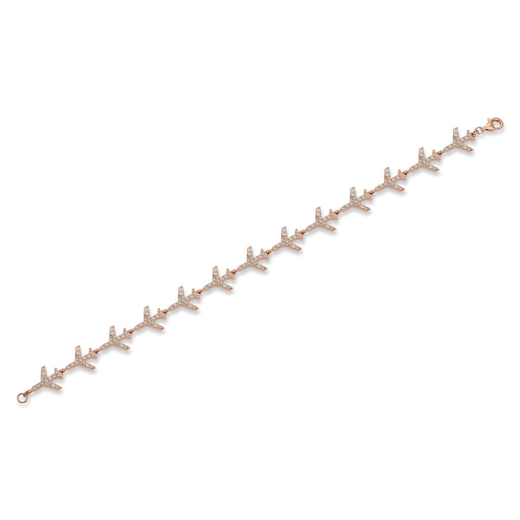 Airplane Tennis Bracelet