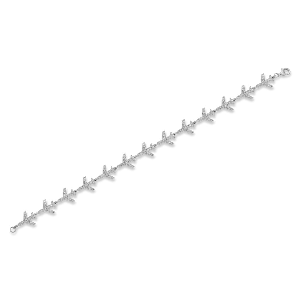Airplane Tennis Bracelet