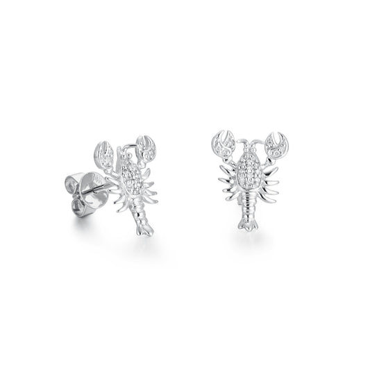 Diamond Lobster Earrings