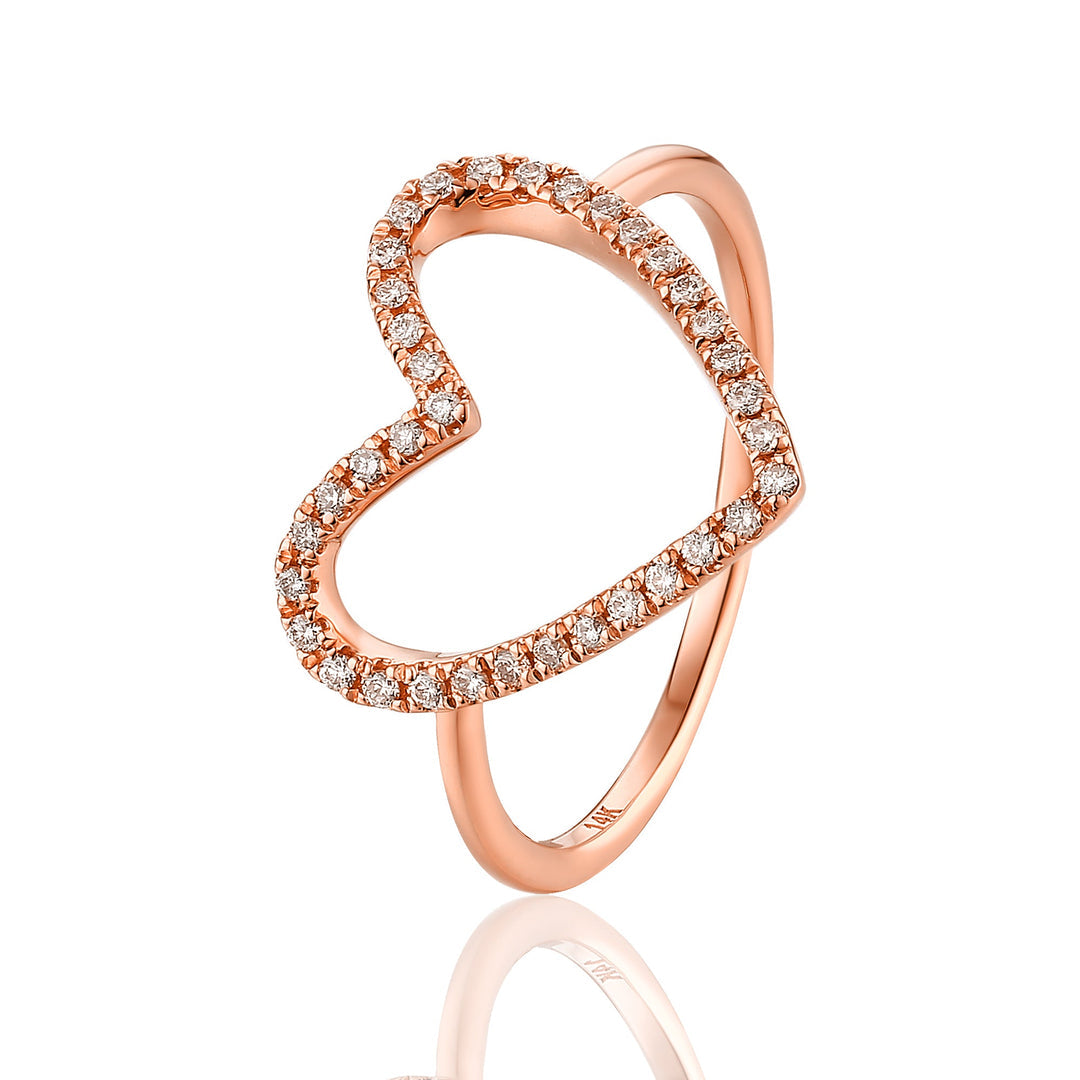 Heart Diamond Ring
