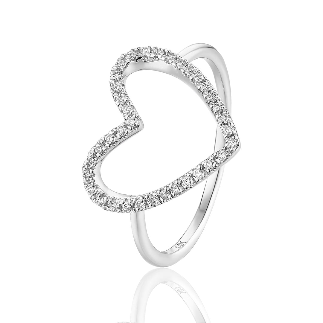 Heart Diamond Ring