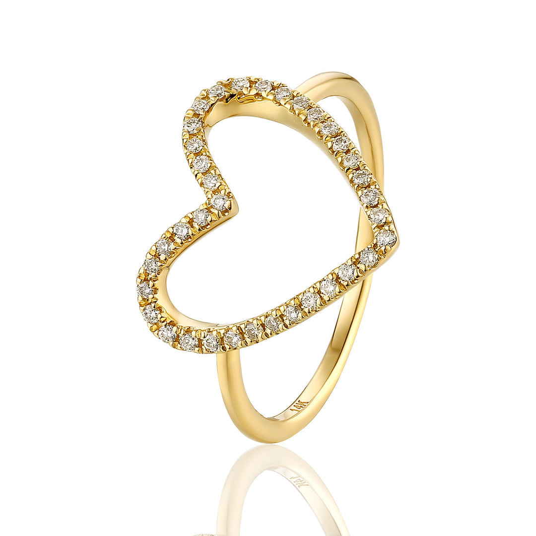 Heart Diamond Ring