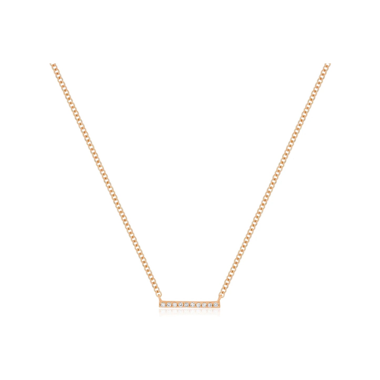 Diamond Mini Bar Necklace