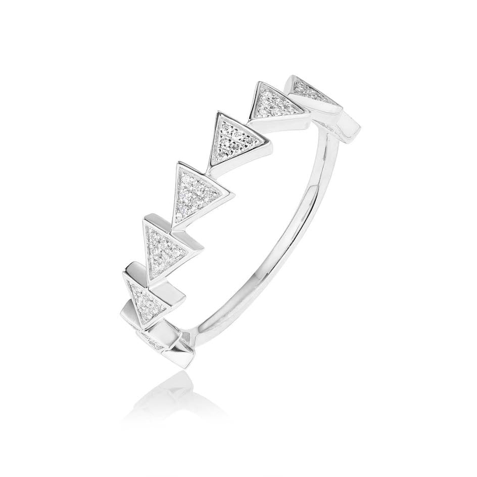 Triangle Diamond Ring