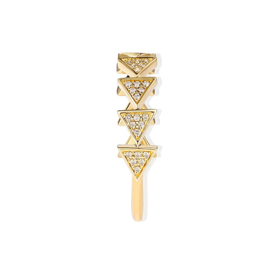 Triangle Diamond Ring