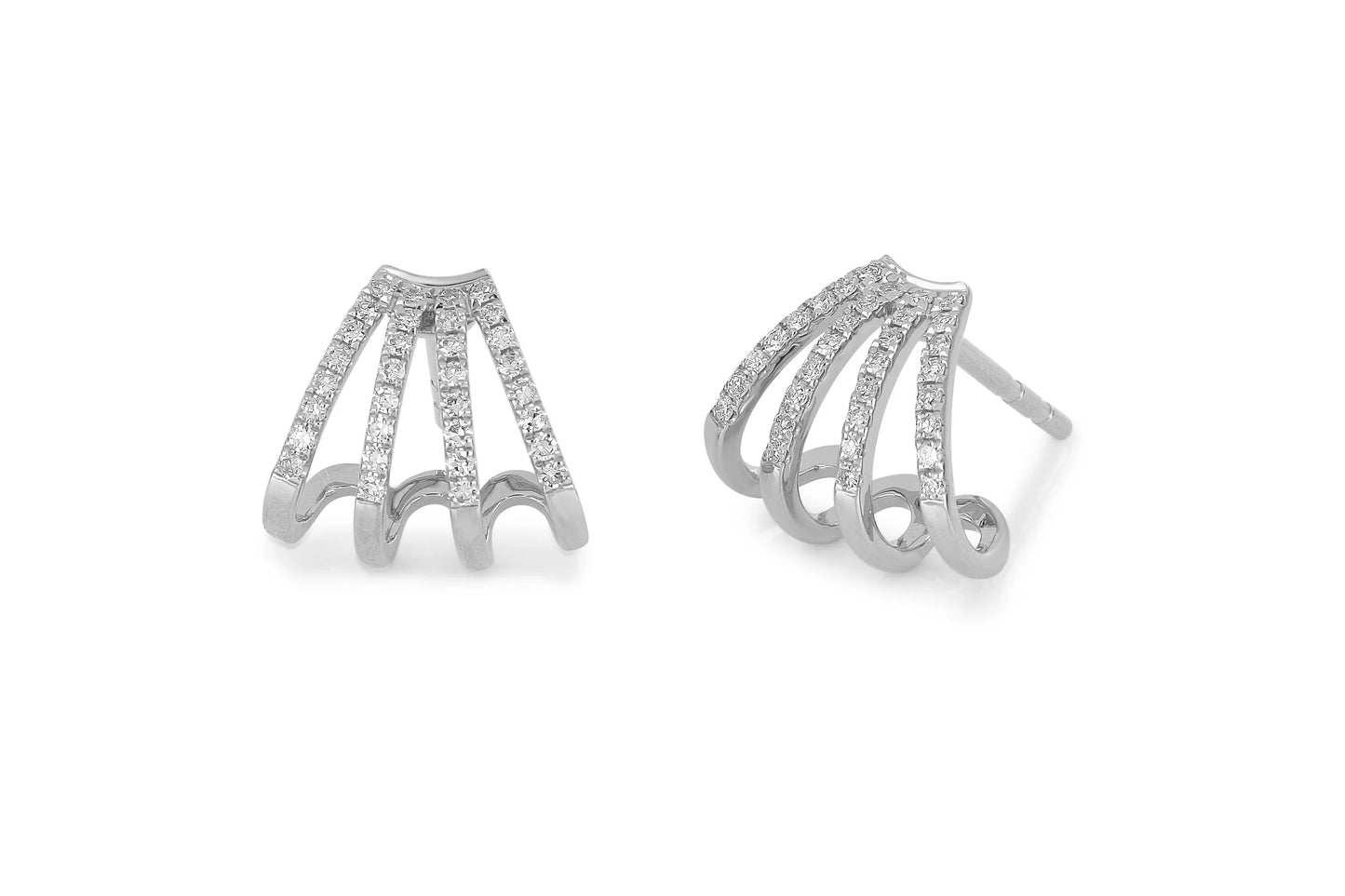 Diamond Multi Huggie Earrings