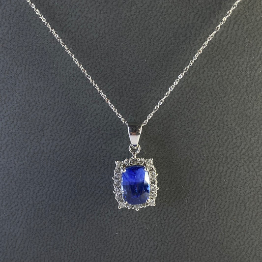 Diamond Sapphire Necklace